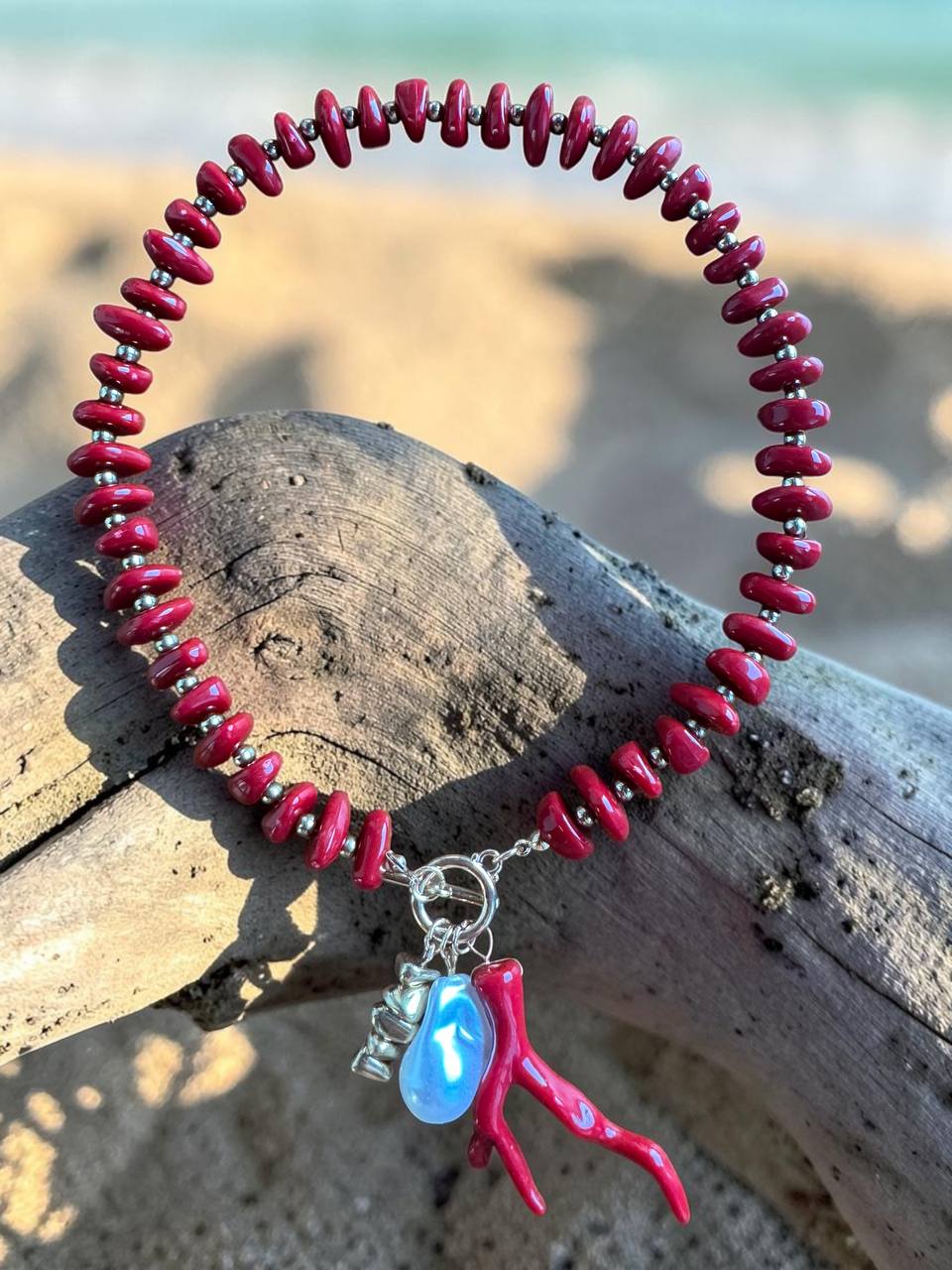Girocollo corallo