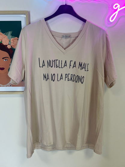 T-shirt over NUTELLA